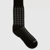 Windowpane Knit Blend Men's Sock